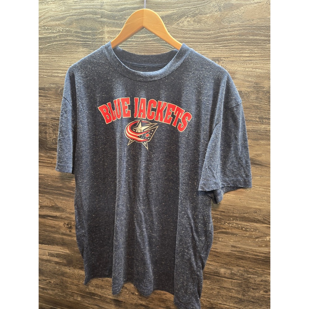 Columbus Blue Jackets NHL T-Shirt Mens XL Navy Blue Heathered Concepts Sport Tee
